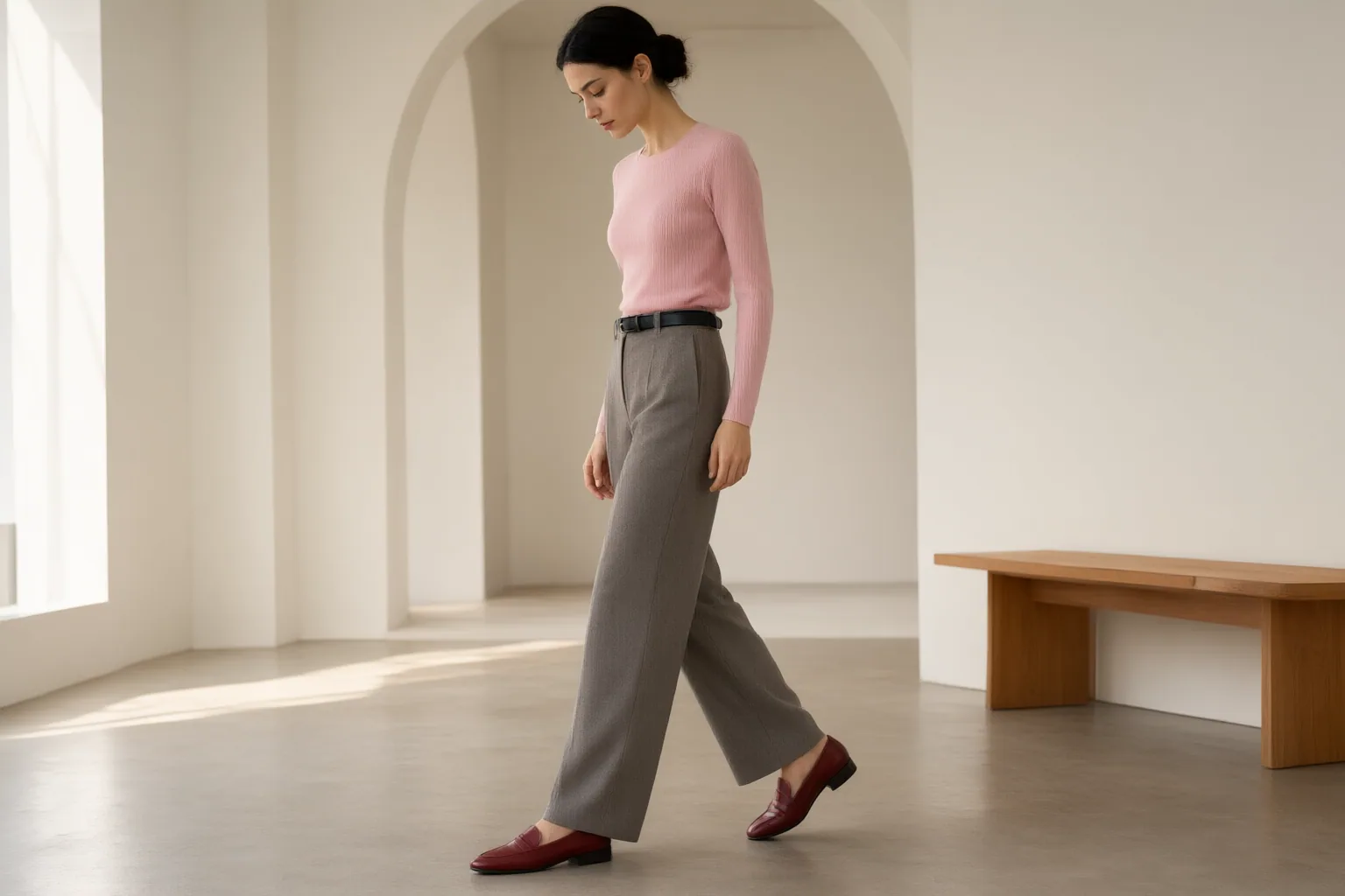 Editorial scene showing practical next steps for Everyday Trousers Fit Guide: How to Check Rise, Inseam, Fabric, Shoes, and Alterations