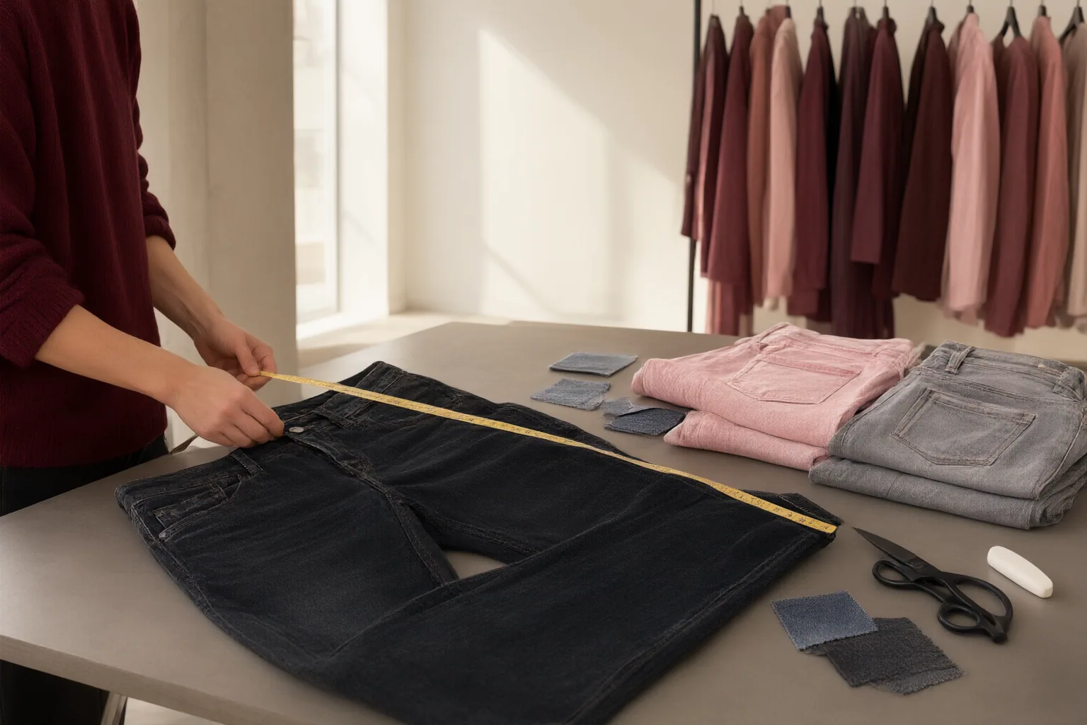 Editorial scene showing practical next steps for How to Choose the Right Jeans Fit for Your Body Shape and Everyday Wardrobe