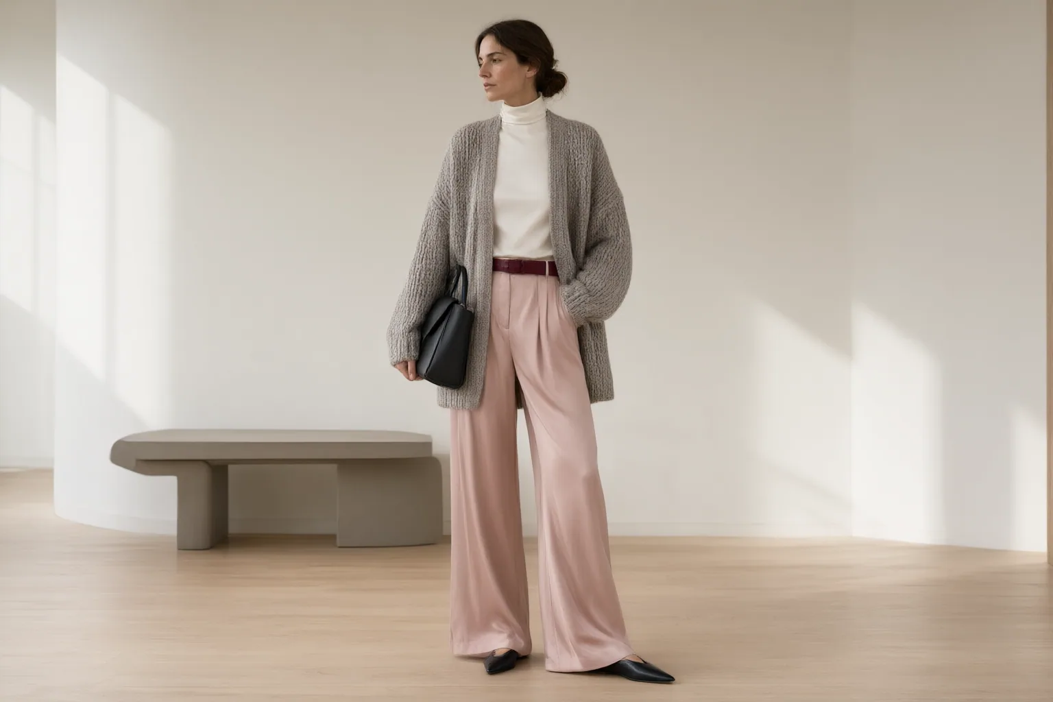 Original editorial hero image for How to Build a Polished Monochrome Outfit With Texture, Proportion, and Tonal Contrast
