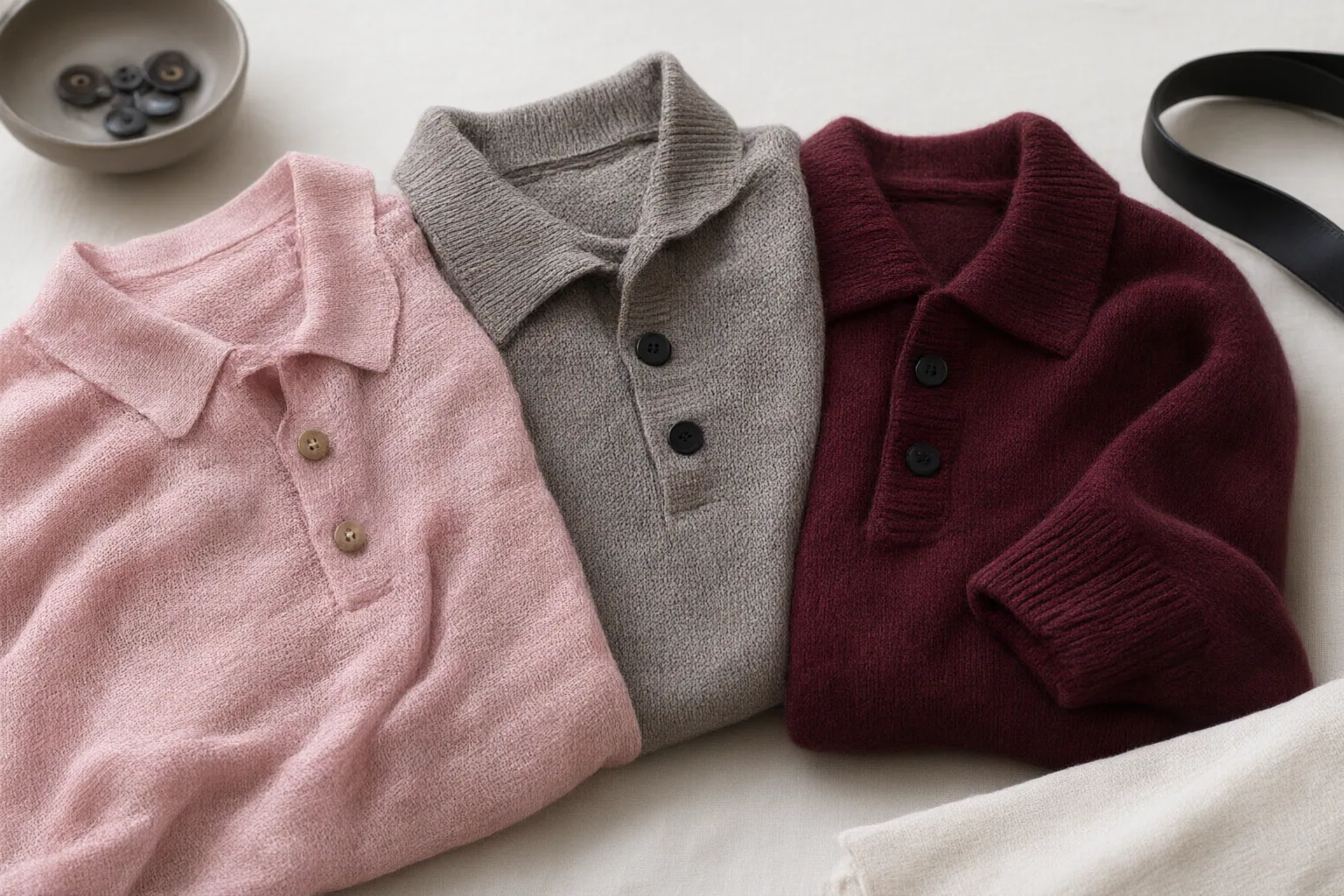 Editorial detail illustrating evidence and decision criteria for How to Choose a Polo Knit: Fabric Weight, Neckline, Layering, and Outfit Versatility