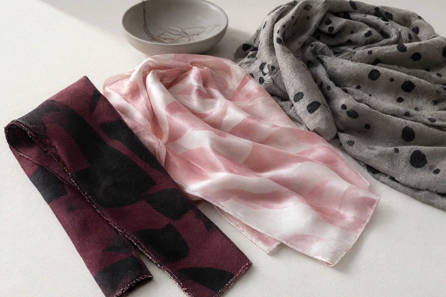 Editorial detail illustrating evidence and decision criteria for How to Choose a Silk Scarf by Size, Weave, Edge Finish, and Tying Method