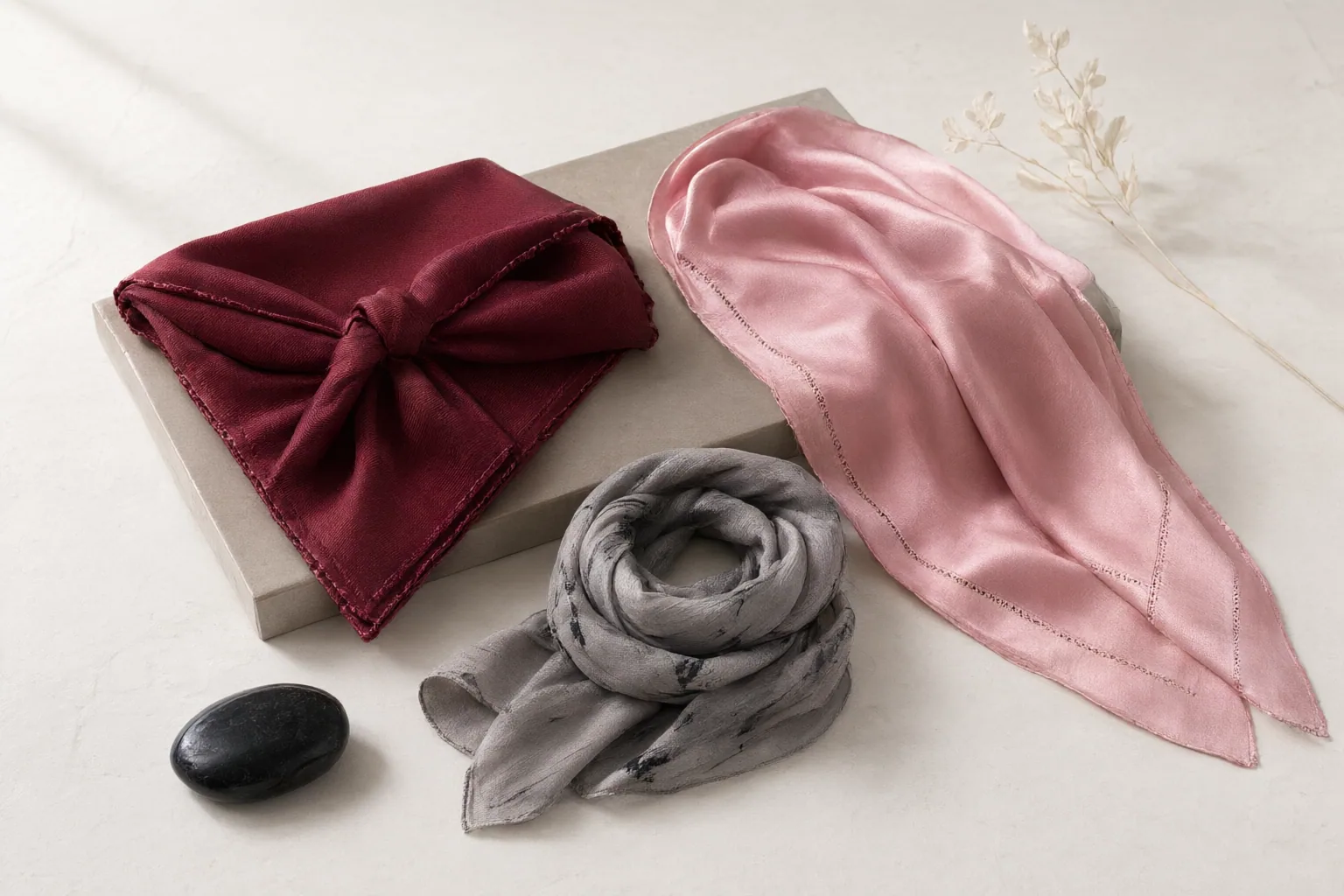 Original editorial hero image for How to Choose a Silk Scarf by Size, Weave, Edge Finish, and Tying Method