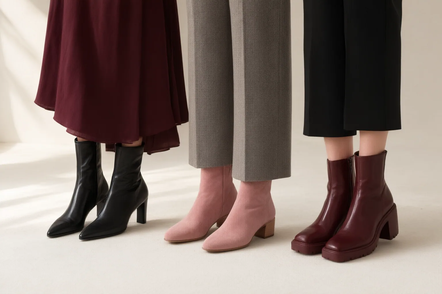 Editorial detail illustrating evidence and decision criteria for How to Choose Ankle Boots for Dresses, Straight-Leg Pants, and Cropped Trousers
