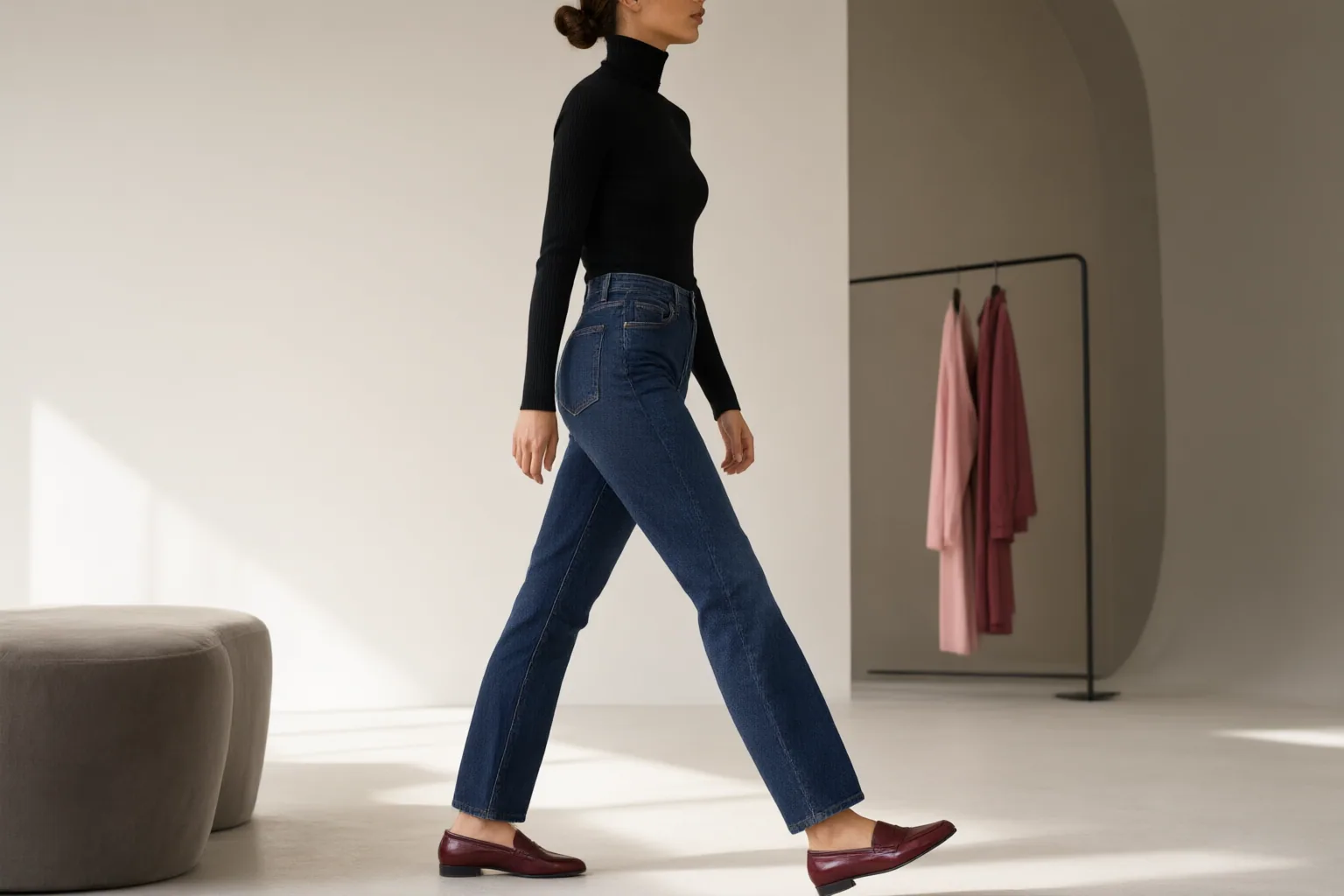 Editorial scene showing practical next steps for How to Choose Jeans by Rise, Crotch Fit, Pocket Flare, and Stretch Recovery