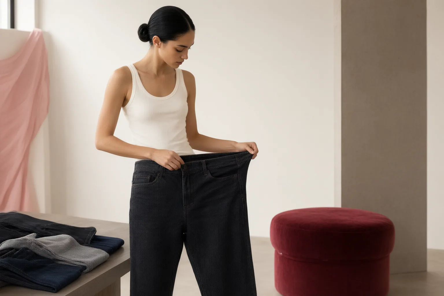 Editorial scene showing practical next steps for How to Choose Jeans for Fit, Fabric Stretch, and Realistic At-Home Care