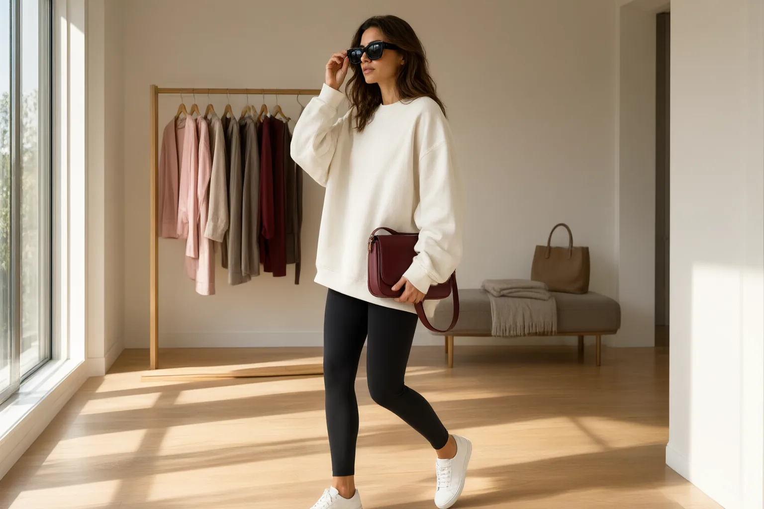 Editorial scene showing practical next steps for How to Recreate Khloé Kardashian’s Oversized Sweatshirt and Sunglasses Look