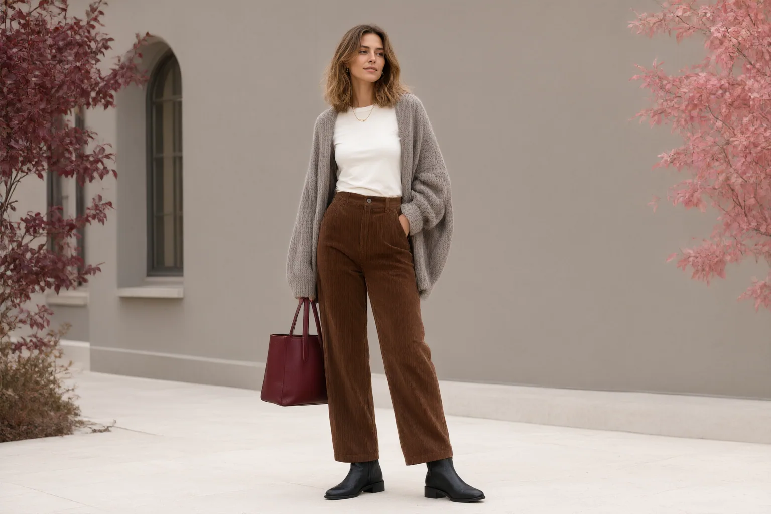 Original editorial hero image for Dakota Johnson’s Brown Jeans Style: 4 Wearable Fall Outfit Formulas