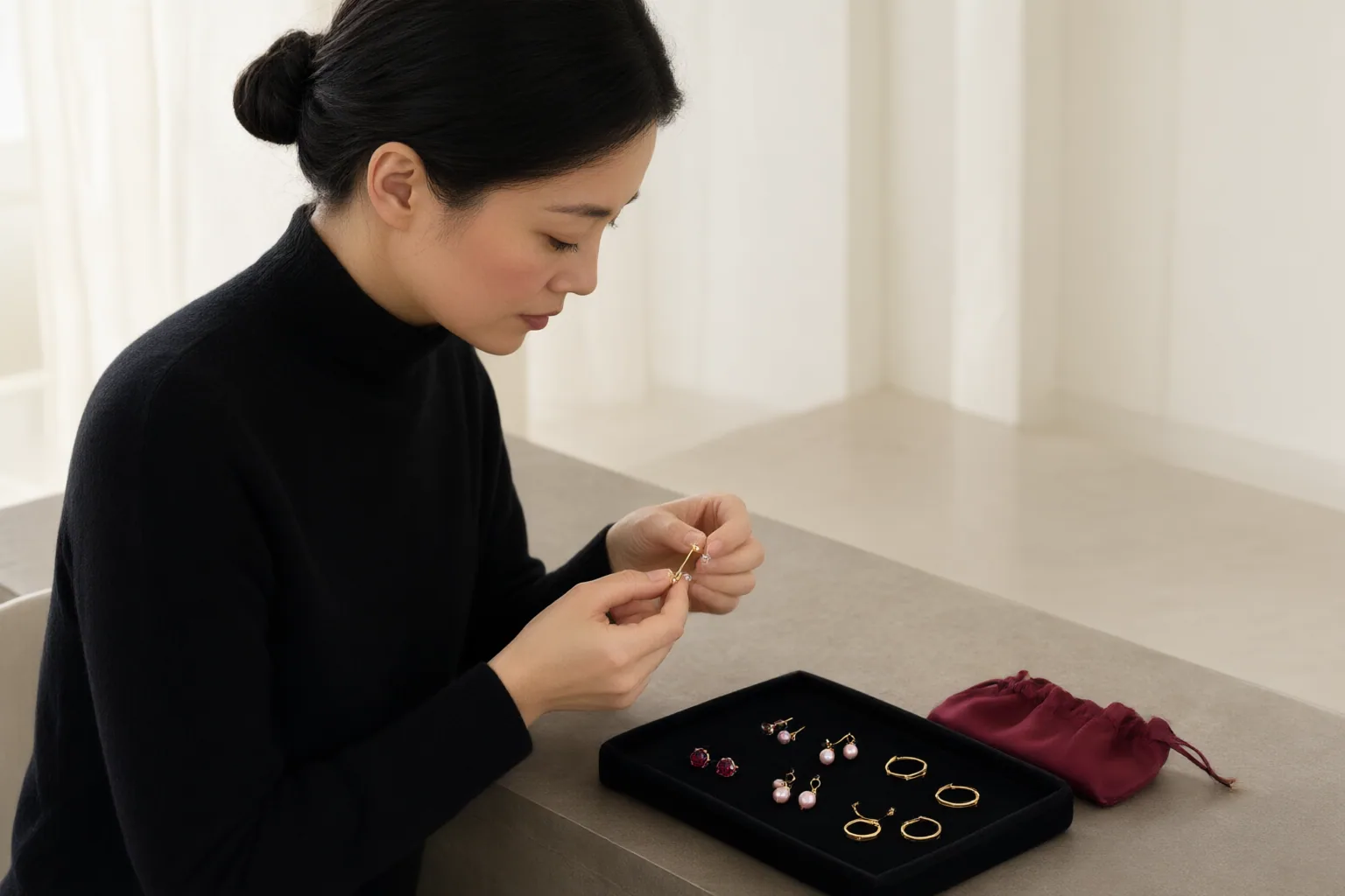 Editorial scene showing practical next steps for Earrings for Sensitive Ears: A Practical Buying Checklist