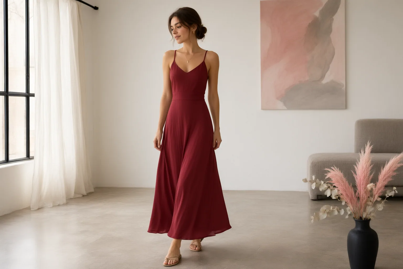 Original editorial hero image for How Petite Shoppers Can Choose a Maxi Dress That Fits at the Waist, Hem, and Stride