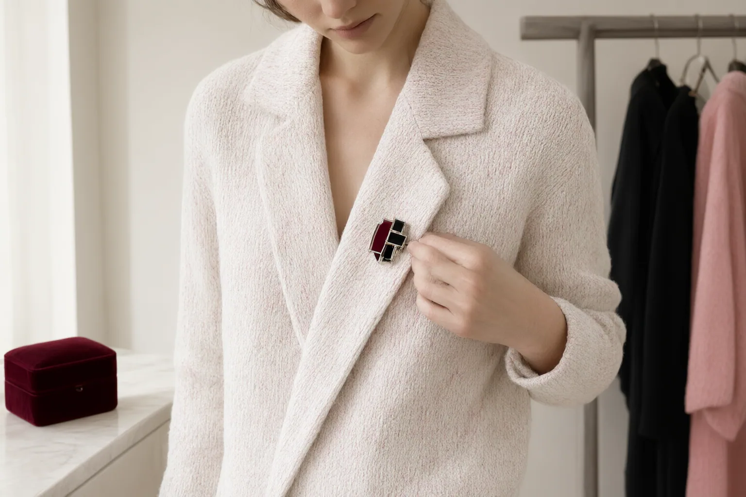 Editorial scene showing practical next steps for How to Position a Brooch on Jackets, Shirts, and Knitwear Without Distorting the Fabric