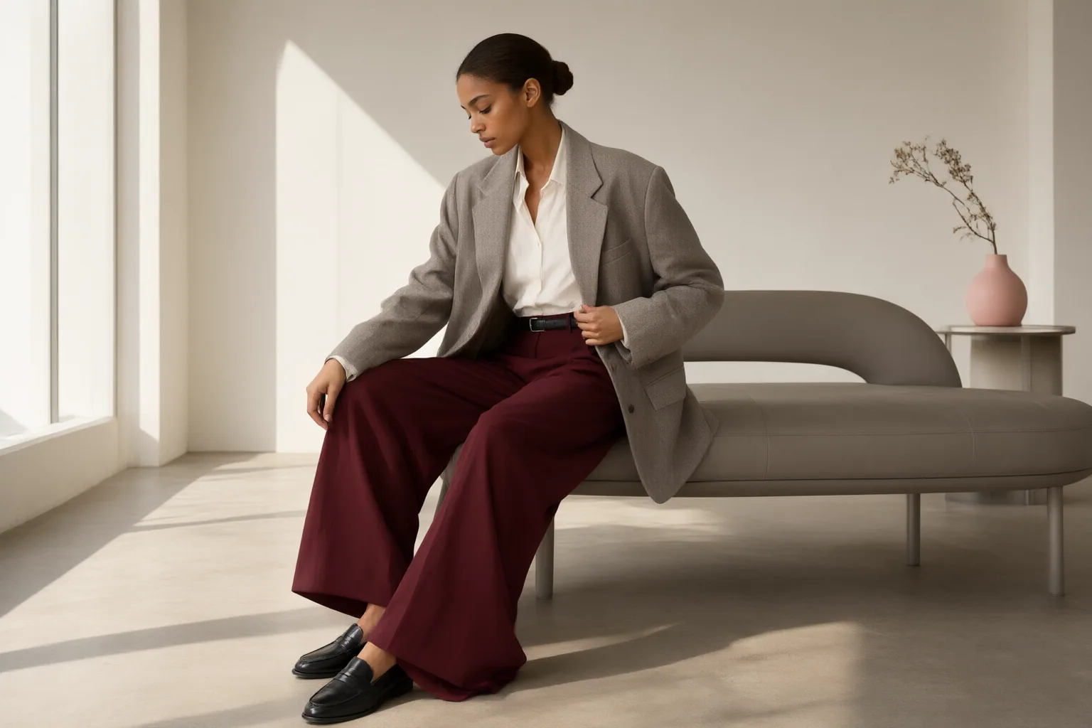Editorial scene showing practical next steps for How to Style Ayo Edebiri-Inspired Relaxed Tailoring With Waist Definition and Seated Ease