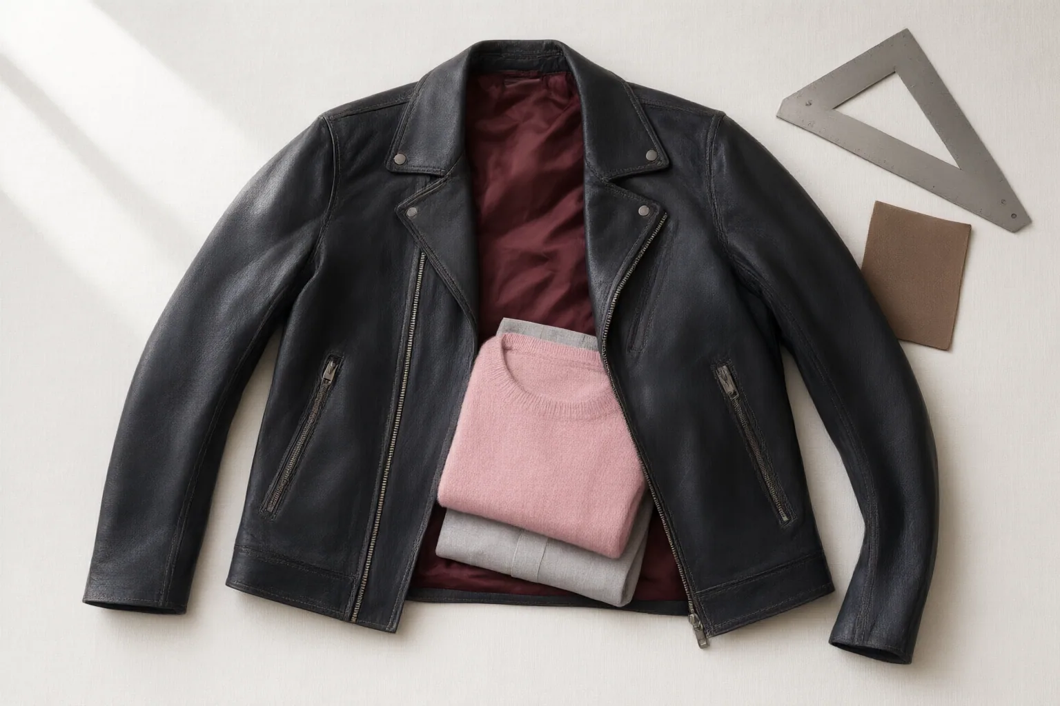 Original editorial hero image for Leather Jacket Buying Guide: Check Mobility, Layering Room, Hardware, and Lining